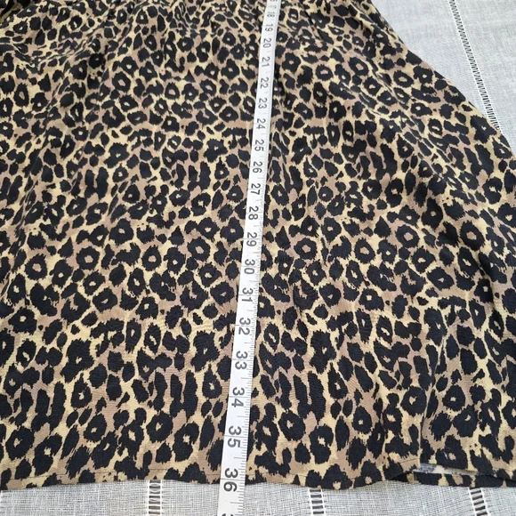Maeve Anthropologie Juno Leopard Animal Print Dress Size Small Tunic Brown - Picture 10 of 16